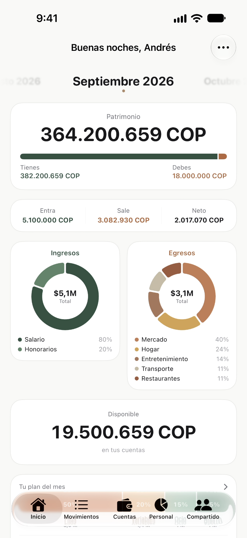 Resumen de doble — Cuánto tienes